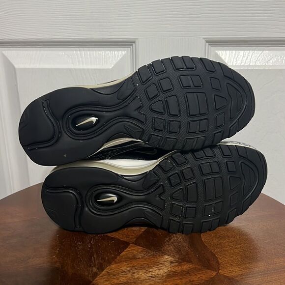 🔥 Nike Air Max 97 'Cocoa Snake' Running Shoes Women's Size 8 Black White - GUC - Picture 8 of 15